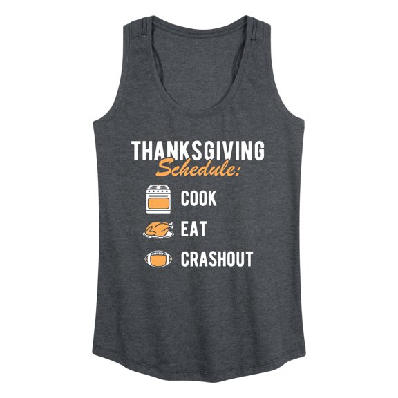 Instant Message - Thanksgiving Schedule Women's Graphic Racerback Tank