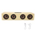 thumbnail image 2 of Speaker, Wooden Desktop Speaker With Heavy Bass, Hands Free Calling, 360 Surround Sound, For Cellphone Computer, 2 of 8