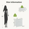 thumbnail image 2 of JOINSUN Nightstand Dressers with 2 Fabric Drawers, Small Chest Organizer with Fabric Bins for Bedroom, White, 2 of 5