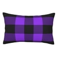thumbnail image 1 of Fotbe Purple Buffalo Plaid Funda de Almohada Decorativa Estilo Occidental, Lujo en Algodón, Fundas para Almohadas King, Cojín Estampado para Decoración del Hogar-20"x30", 1 of 6