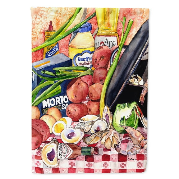 Gumbo and Potato Salad Flag Canvas House Size 8825