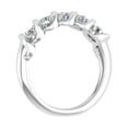 thumbnail image 2 of 1 Carat (ctw) Channel Set 5-Stone Diamond Wedding Band Ring in 10K White Gold (Ring Size 8.75), 2 of 6