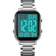 thumbnail image 2 of Men's Fashion Stainless Steel Watches Easy-Read Luminous Date Waterproof Chronograph Wristwatches, 2 of 5