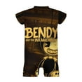 thumbnail image 6 of Bendy And The Ink Machine Baby Boy Girl Short Sleeve Romper Clothing Set Print Cartoon Baby Summer One Piece Jumpsuit, 6 of 8