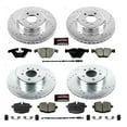 thumbnail image 3 of PowerStop Front and Rear Z23 Evolution Sport Carbon-Fiber Ceramic Brake Pad and Drilled & Slotted Rotor Kit Fits: BMW Select Models K7552, 3 of 10