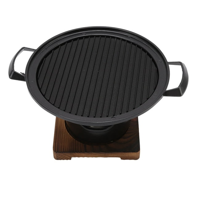 Small Tabletop Grill, Black Smokeless Home BBQ Grill for Indoor for One Person