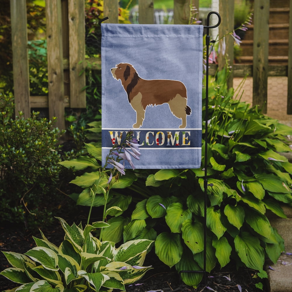 Carolines Treasures BB8295GF Catalan Sheepdog Welcome Flag Garden Size  Small multicolor