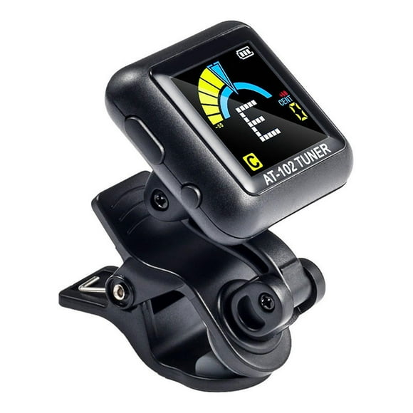 Clip de Tuner de Guitare Rechargeable sur Tuner pour Tous les Instruments Basse Ukulele Violon Mandoline et Banjo