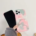 thumbnail image 6 of Pleated Water Ripple Rainbow Contrast Color Soft  for iPhone Case (Pink,iPhone 13 Pro), 6 of 6