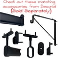 thumbnail image 3 of Desunia Oval Closet Rod Middle Support - Black - 1 Pack, 3 of 3