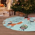 thumbnail image 6 of Sikiie Christmas Winter Animals 30-48 inches {designName} Print Christmas Tree Skirt Snowman Xmas Tree Skirt with Edge Christmas Decorations for Holiday Party36", 6 of 7