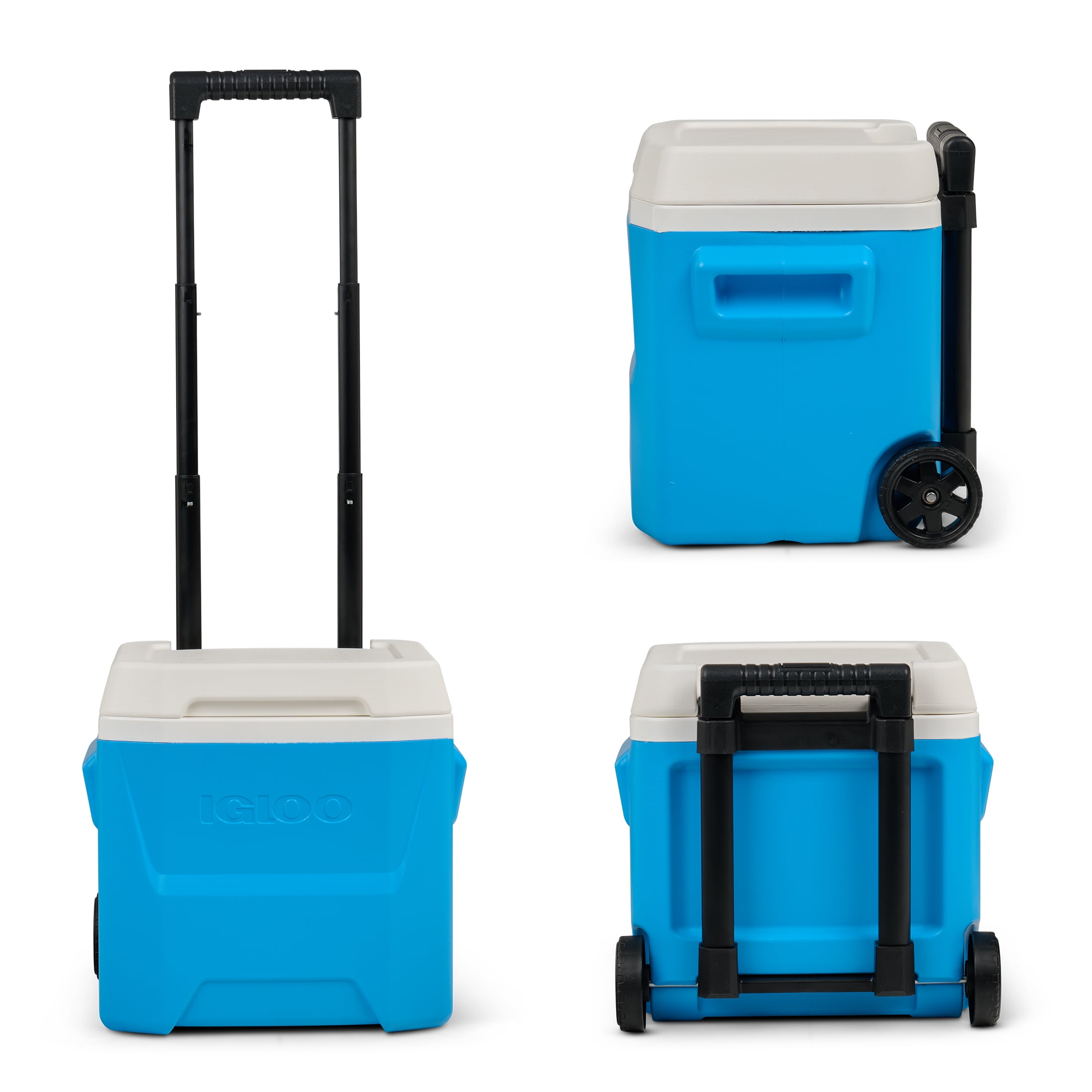 Igloo 16 QT Laguna Hard Side Ice Chest Cooler with Wheels, Aqua Water