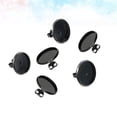 thumbnail image 2 of DIY Earring Making Supplies with Durable Stainless Steel Ear Studs Black 8MM, 2 of 8
