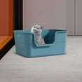 Open Litter Box U Shape Lowered Front High Sided Pet Supplies Bedpan