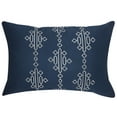 thumbnail image 5 of Nanshing Shay 7 Piece Geometric Embroidery Comforter Set, Navy/White, Queen, 5 of 7