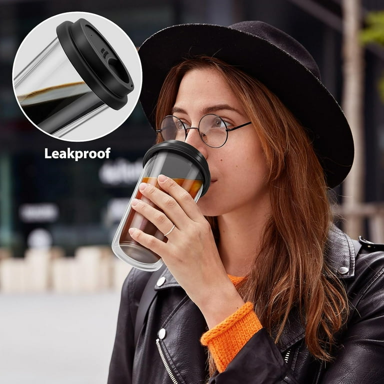 Glass coffee to go mugs discount
