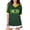 Green, variant on Trendfront Womens Soccer Jersey V Neck Short Sleeve Mexico Flag Letter Graphic Country Pride Match Day National Supporter Shirts