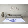 thumbnail image 3 of Ahgly Company Indoor Square Abstract Blue Modern Area Rugs, 4' Square, 3 of 4