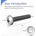 thumbnail image 2 of M8 45mm Bolts Screws for TV Wall Mounting, 2 of 5