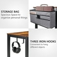 thumbnail image 6 of Spurgehom Rolling Computer Desk with 4 Smooth Wheels, Simple Style Mobile Writing Desk Home Office Study Table Movable Workstation with Metal Frame, 6 of 15