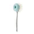 thumbnail image 2 of Long Handle Bath Brush | Soft Bristles & Exfoliating Back Scrubber | 2-in-1 Double-Sided Design | 38cm Extended Reach | Includes Hanging Loop for Drying, 2 of 4