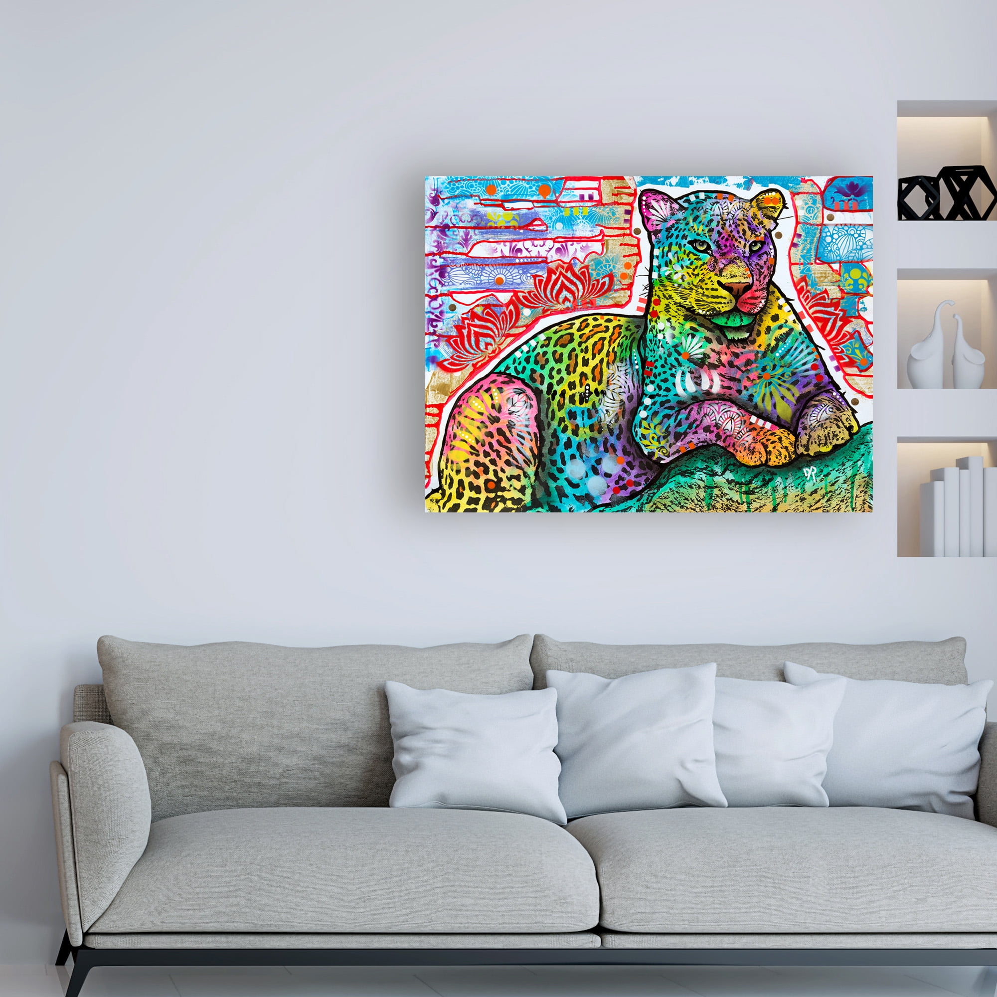 Trademark Fine Art 'Electric Leopard' Canvas Art by Dean Russo