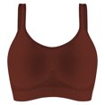 thumbnail image 4 of laiqvcdr Women's Plus Size Full Coverage Wireless Push-Up Everyday Bras,Solid Color Breathable High-Stretch Nylon Bras with Adjustable Thin Straps, 4 of 9