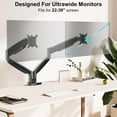 thumbnail image 3 of Dual Monitor Mount Fits to Computer Screen Height Adjustable Monitor Stand for Monitors Gas Spring Display Arm Holds up to .lbs Each Monitor Desk VESA Mount x x, 3 of 9