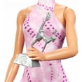 thumbnail image 5 of Barbie Careers Figure Skater Doll & Accessories, Brunette in Removable Skate Outfit with Trophy, 5 of 7