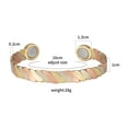 thumbnail image 2 of 6.5'' Pure Copper Bracelets for Women Men, Cuff Copper Bangles, Gift for Dad&Mom,CPB-2045, 2 of 4