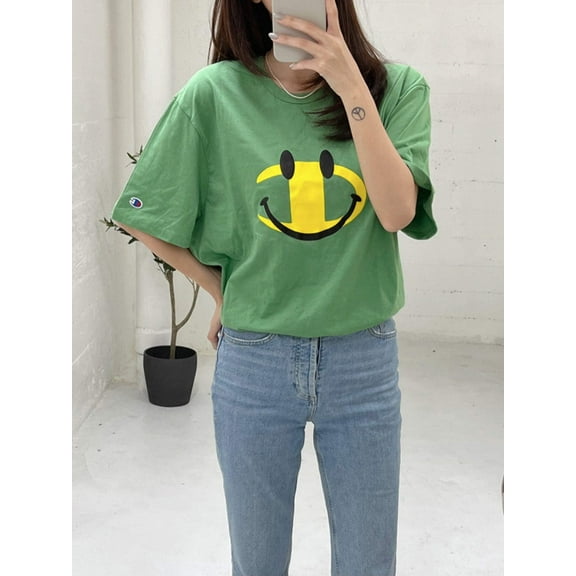 Champion Mens Lightweight Short Sleeve T-Shirt Native Fern Green GT353 586A7A AQOJ