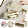 thumbnail image 2 of TIELUTT Soap Dish Wall Soap Dish Suction Cup for Bathroom Kitchen Storage Plate over the Makeup Mat over Shelf Kitchen Wash Tub for Towel Rack for Kitchen in Dish Drying Rack Small Stainless, 2 of 7
