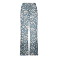 thumbnail image 6 of DPTALR Women's Fashion Printed Casual Pants with Zipper Button Pockets,Gray,Size M,Women's Plus ,Young Adult Tops, 6 of 6