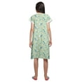thumbnail image 3 of Moomaya Cotton Poplin Button Down Nightdress For Women Printed Nursing Nightwear, 3 of 5