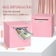 thumbnail image 2 of Hizgo Pink Stainless Steel Piggy Bank for Adult, Must Break to Open Money Saving Box (Pink 4.72 Inch), 2 of 7