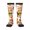2 Black-1, variant on Burger print thigh-high socks, crafted for both men and women with a stretchy, high-opaque design perfect for daily wear