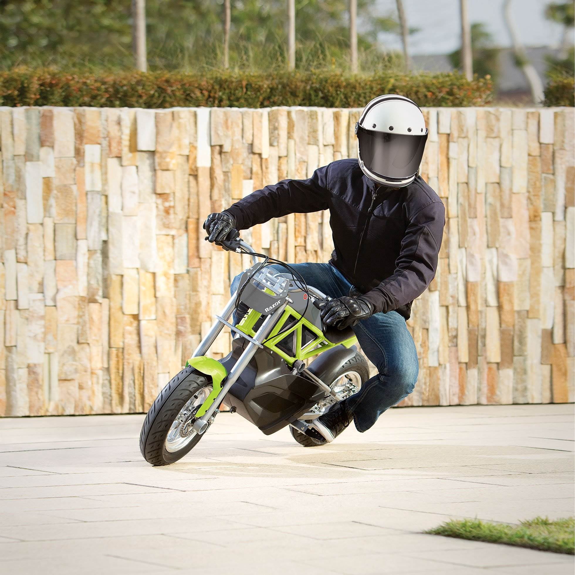 Razor RSF650 Electric Bike, Age 16+, 17 Mph, 50-Min Run, 220lb Max, Hidden Storage, Green