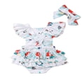 thumbnail image 4 of Baby Girls Mermaid Backless Jumpsuit Outfit 0-24 Months, 4 of 5