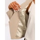 thumbnail image 5 of Chaqueta Corta Casual De Negocios De Oficina De Trabajo Sin Cuello Para Mujer Camello XL, 5 of 6