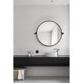 thumbnail image 3 of Elegant Decor Round pivot mirror 24 inch in black, 3 of 9