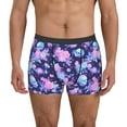 thumbnail image 2 of Bingfone White Skull Flower Men's Underwear - Casual Stretch Boxer Briefs-Small, 2 of 7