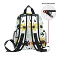 thumbnail image 5 of FORMRS School Backpack with Front Zippered Pocket 12" Student Travel Daypack, White Flower, 5 of 6