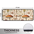 thumbnail image 5 of Kitchen Rugs Sets Of 2,Colorful Mushroom Botanical Beige Pattern Anti Fatigue Kitchen Mat Rugs Non Slip Washable,Decorative Kitchen Floor Mats for Kitchen,Sink,Laundry,17"x47"+17"x47", 5 of 5