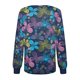 thumbnail image 3 of Blusa de uniforme de trabajo para mujer con estampado de cuello redondo y manga larga a la moda para mujer Fridja  fksj2409, 3 of 4