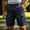 Navy, variant on Men's Twill Cargo Shorts Pull on Shorts Cotton Ripstop Casual Relaxed Fit Wild Outdoor Work Shorts for Men with Multi Pockets Big and Tall Size S-3XL Navy