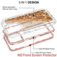 thumbnail image 6 of TASHHAR iPhone 14 Pro Case with Privacy Screen and Lens Protector 3 in 1 Anti Scratch Clear Glitter Shockproof Moving Shiny Quicksand Liquid Case for iPhone 14 Pro 6.1 inch 2022 Phone Rose Gold, 6 of 9