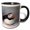 Black/White, variant on 3drose, Atlantic Puffin Birds, Machias Seal Isl, Me - Us20 Krs0024 - Keith and Rebecca Snell, 11oz Two-tone Green Mug