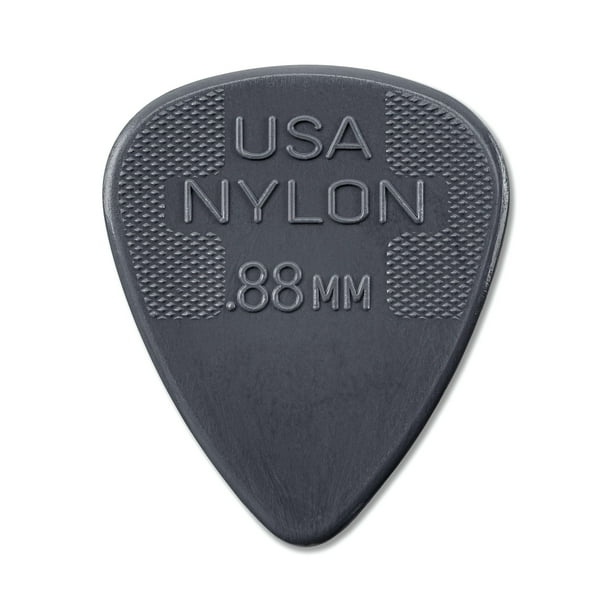Púas de guitarra Dunlop 44R.88 de nailon estándar, 0,8 mm, 72 unidades, bolsa