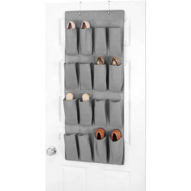 Whitmor Dorm OTD Shoe Organizer, Gray