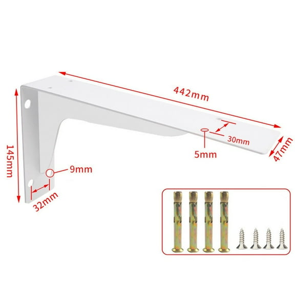 Heavy Duty Triangle Bracket for Wall Mounted Support, 14in-18in Steel Shelf Hardware